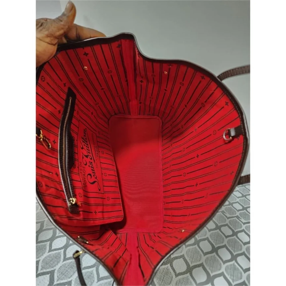 Authentic Louis Vuitton Damier Ebene Neverfull MM